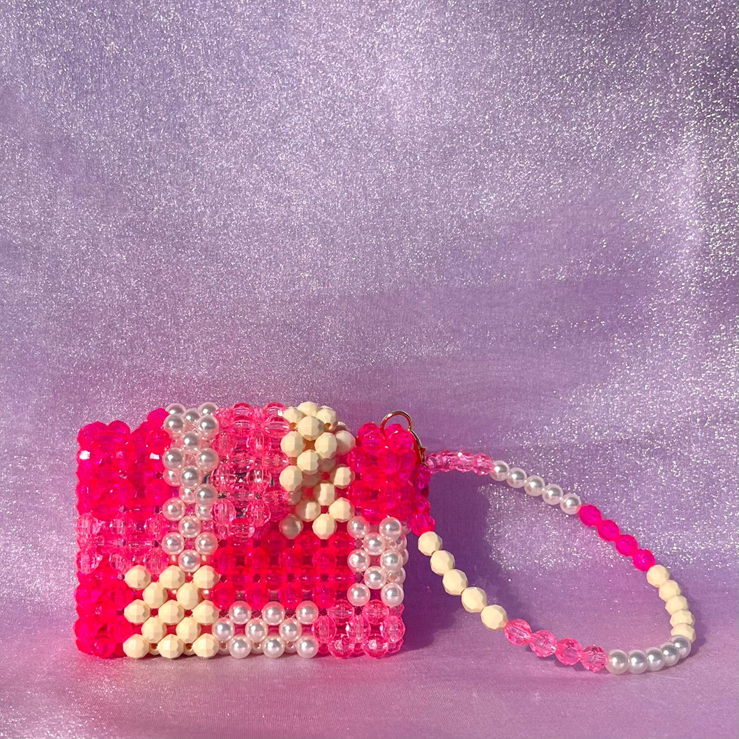 “Lychees ‘n cream” wristlet